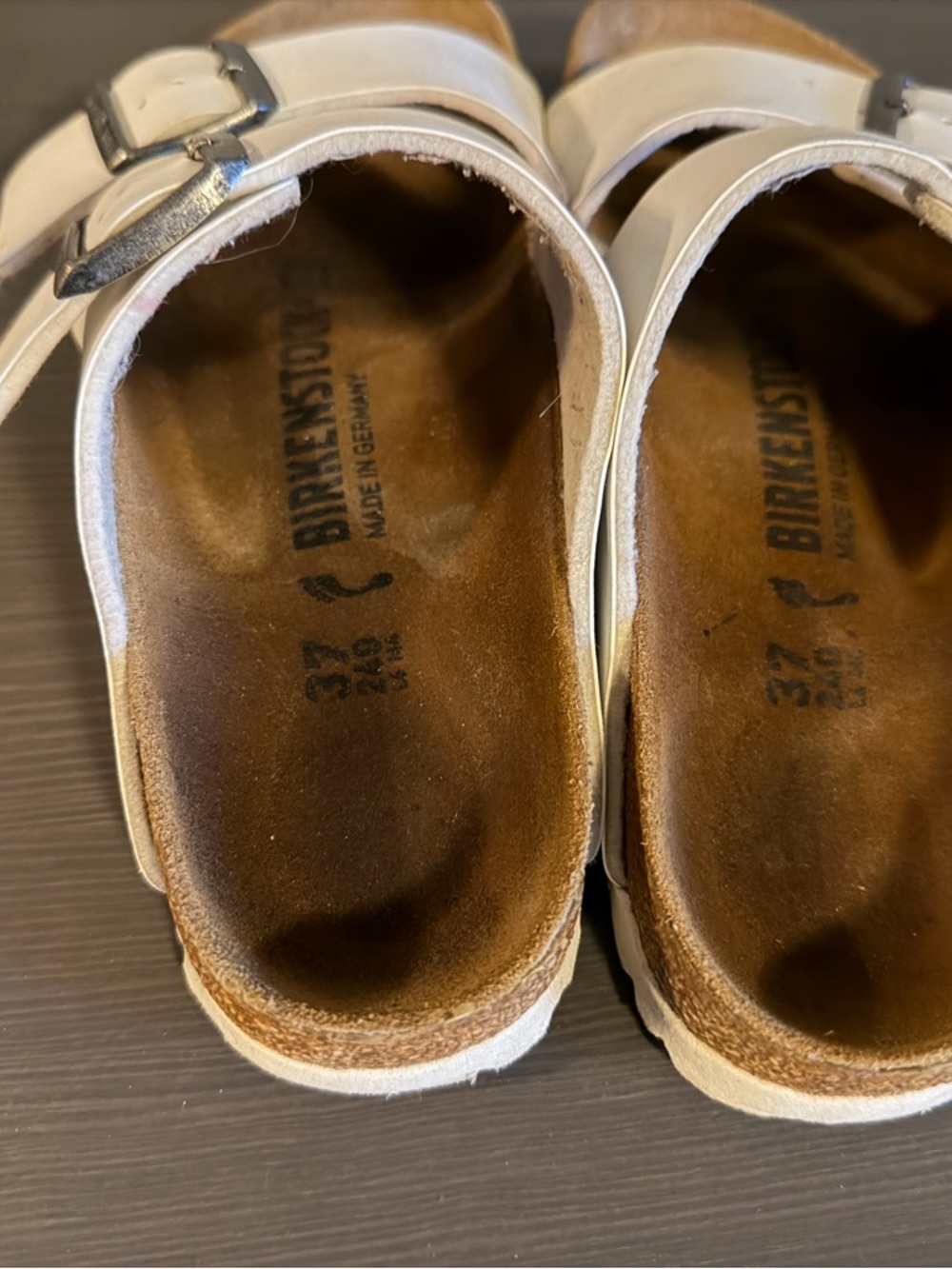 Birkenstock Arizona White Two-Buckle Sandals - Picture 8 of 12